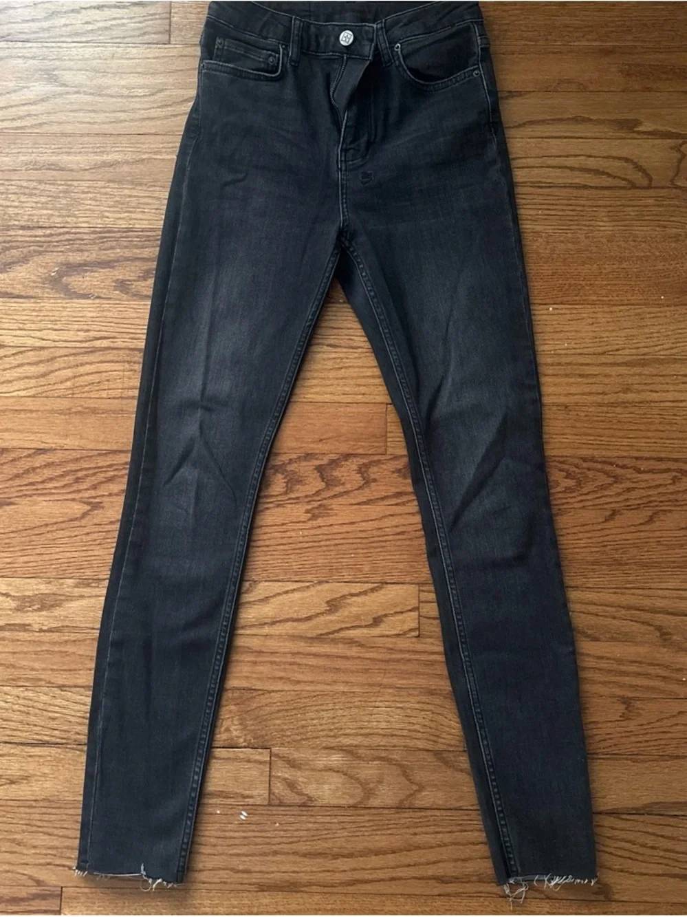 Ksubi Black Skinny Jeans with Back Pocket Graphic